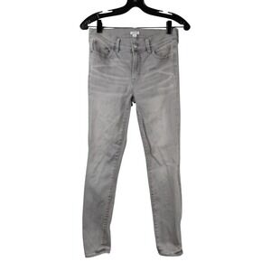 J.Crew Womens Grey Skinny Jeans‎ F4484 Stretch Denim Size 27 Low Mid Rise